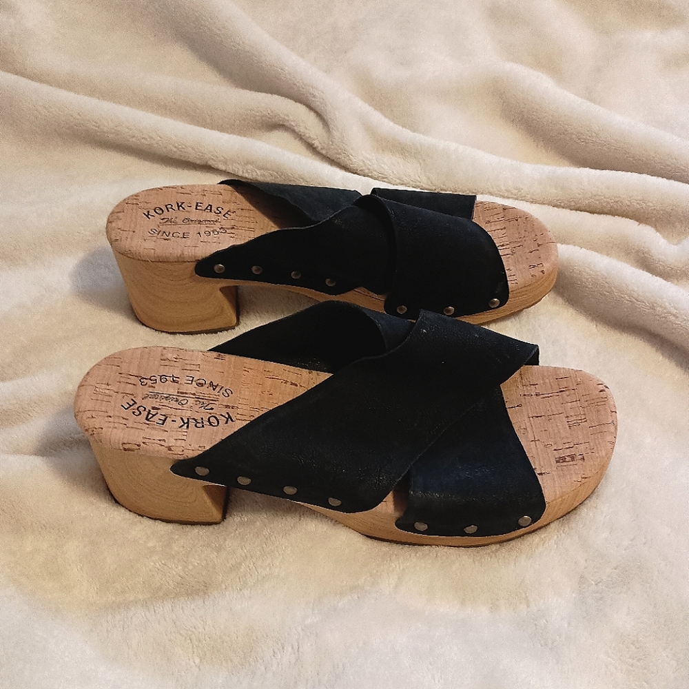 Kork-Ease Leather Criss-Cross cork Sandal
